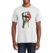 Mexican Fist Graphic Men's Fan Favorite Crew Neck Tee Shirt