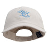 Splash Water Icon Embroidered Low Profile Dyed Cotton Twill Cap - Putty OSFM