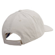 Splash Water Icon Embroidered Low Profile Dyed Cotton Twill Cap - Putty OSFM