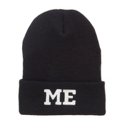 ME Maine State Embroidered Long Beanie