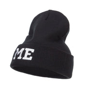 ME Maine State Embroidered Long Beanie