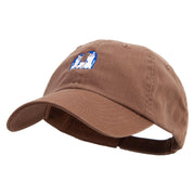 Penguin Family Embroidered Low Profile Washed Cap - Brown OSFM