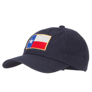 Texas Flag Embroidered Unstructured Washed Cap