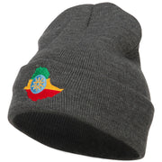 Ethiopia Flag Map Embroidered Long Beanie