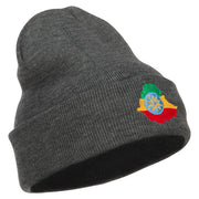 Ethiopia Flag Map Embroidered Long Beanie