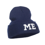 ME Maine State Embroidered Long Beanie