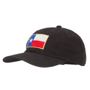 Texas Flag Embroidered Unstructured Washed Cap