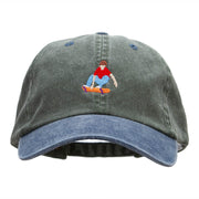 The Skater Dude Embroidered Pigment Dyed Wash Caps