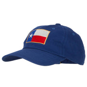 Texas Flag Embroidered Unstructured Washed Cap