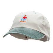 The Skater Dude Embroidered Pigment Dyed Wash Caps