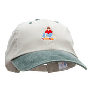 The Skater Dude Embroidered Pigment Dyed Wash Caps