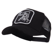 ETC Embroidered Military Patched Mesh Cap