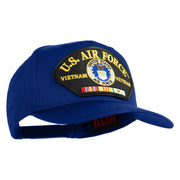 U.S. Air Force Vietnam Veteran Patched Solid Cotton Twill 5 Panel Prostyle Snap Cap - Royal OSFM