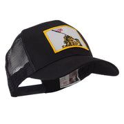 ETC Embroidered Military Patched Mesh Cap