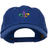 Mardi Gras Fleur de Lis Embroidered Washed Cap