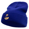 Golden Beach Logo Embroidered 12 Inch Long Knitted Beanie