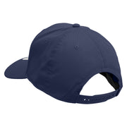 Fahrenheit Temperature Icon Embroidered Solid Cotton Twill Prostyle Cap - Navy OSFM