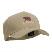 Bear Hunting Embroidered Cotton Twill Pro Style Cap