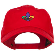 Mardi Gras Fleur de Lis Embroidered Washed Cap