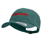 Savannah Logo Embroidered Dad Style Unstructured Low Profile 6 panel Cotton Cap - Spruce OSFM