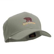 Bear Hunting Embroidered Cotton Twill Pro Style Cap