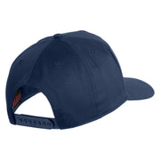 1st Marine Division Vietnam Veteran Patched Solid Cotton Twill 5 Panel Prostyle Snap Cap - Navy OSFM