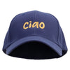 Ciao Embroidered Low Profile Washed Flex Cap - Navy OSFM