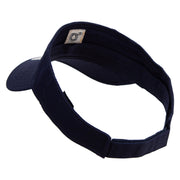 Celsius Temperature Embroidered Cotton Twill Sun Visor - Navy OSFM