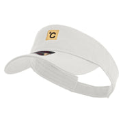 Celsius Temperature Embroidered Cotton Twill Sun Visor - White OSFM