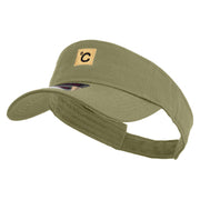 Celsius Temperature Embroidered Cotton Twill Sun Visor - Khaki OSFM