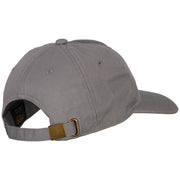 Vermont Red Clover with Map Embroidered Unstructured Washed Cap