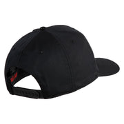 1st Infantry Division The Big Red One Patched Solid Cotton Twill Pro Style Cap - Black OSFM