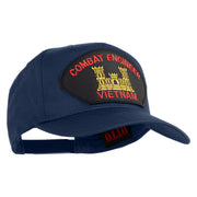 Combat Engineer Vietnam Patched Solid Cotton Twill 5 Panel Prostyle Snap Cap - Navy OSFM