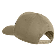 1st Infantry Division The Big Red One Patched Solid Cotton Twill Pro Style Cap - Khaki OSFM