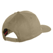 1st Infantry Division The Big Red One Patched Solid Cotton Twill Pro Style Cap - Khaki OSFM