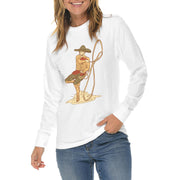 Mariachi Lasso Graphic Long Sleeve Crewneck Tee