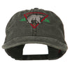 Black Bear Embroidered Washed Cap