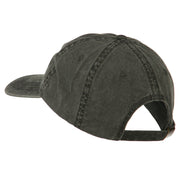 Black Bear Embroidered Washed Cap