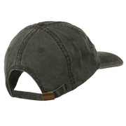 Black Bear Embroidered Washed Cap