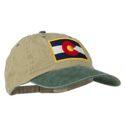 Colorado Flag Embroidered Two Tone Cap