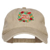 Warm Wishes Embroidered Washed Cap