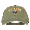 US Army Logo Embroidered Washed Cotton Twill Cap