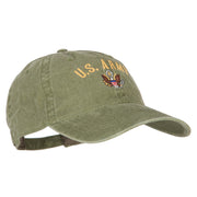 US Army Logo Embroidered Washed Cotton Twill Cap