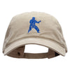 Karate Student Embroidered Washed Cotton Brass Buckle Cap