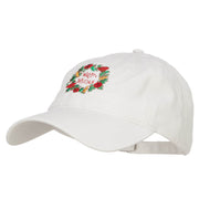 Warm Wishes Embroidered Washed Cap