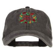 Warm Wishes Embroidered Washed Cap