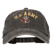 US Army Logo Embroidered Washed Cotton Twill Cap