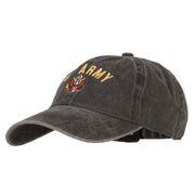 US Army Logo Embroidered Washed Cotton Twill Cap