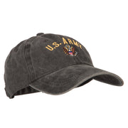 US Army Logo Embroidered Washed Cotton Twill Cap