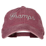 Gramps Embroidered Washed Cotton Twill Cap